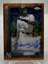 2025 Topps Chrome Update Legends Autographs Bernie Williams #CLA-BWI card