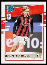 Jens Petter Hauge 2020 Panini Chronicles Donruss Rated Rookies Serie A card