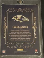 2024 Panini Phoenix Gridiron Crowns Lamar Jackson #GC-LJN card