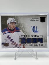 2024-25 Upper Deck Premier Premier Rookie Auto Jersey Victor Mancini #PRA-VM card