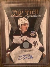 Josh Doan 2024-25 Upper Deck Artifacts Top Tier Rookie Signatures card