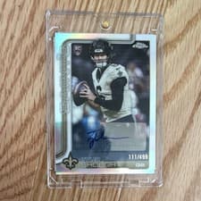 2025 Topps Chrome Rookies Autographs Tyler Shough #RA-TYS card
