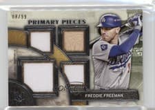 2025 Topps Museum Collection Single Player Primary Pieces Quad Relics Freddie Freeman #SPPQ-FF card