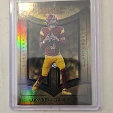 Jayden Daniels 2025 Panini Black Black Gold card