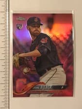 Shane Bieber 2018 Topps Chrome Update card
