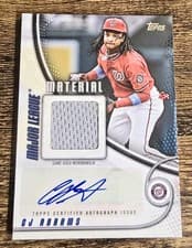 2025 Topps Update Major League Material Autographs CJ Abrams #MMAU-CA card