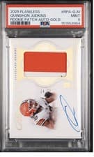2025 Panini Flawless Rookie Patch Autographs Quinshon Judkins #24 card