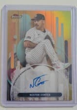 2025 Finest Autographs Nestor Cortes #FA-NC card