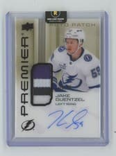 2024-25 Upper Deck Premier Acetate Auto Patch Jake Guentzel #AV-GU card