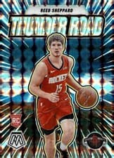 2024-25 Panini Mosaic Thunder Road Reed Sheppard #16 card