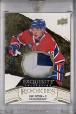 2024-25 Upper Deck Black Diamond Exquisite Collection Rookie Patch Lane Hutson #RP-LH card