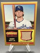 2025 Topps Heritage Clubhouse Collection Relics Bobby Witt Jr. #CCR-BW card