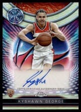 2024-25 Topps Chrome Topps Certified Autograph Issue Rookies Kyshawn George #TCRA-KG card
