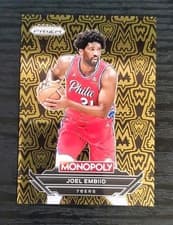 Joel Embiid 2024-25 Panini Prizm Monopoly Millionaire Black card