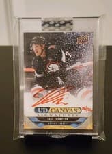 2024-25 Upper Deck Clear Cut Canvas Signatures Tage Thompson #CS-TT card