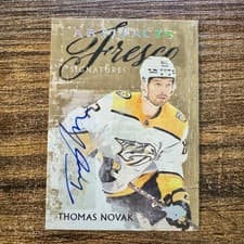 2024-25 Upper Deck Artifacts Fresco Signatures Thomas Novak #FS-TN card