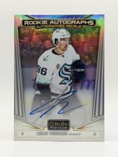 2024-25 O-Pee-Chee Platinum Rookie Autographs Logan Morrison #R-LM card