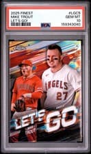 2025 Finest Let's Go! Mike Trout #LGC-5 card
