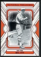 Mel Ott 2025 Panini National Treasures card