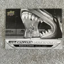 Macklin Celebrini 2024 Upper Deck Canvas card