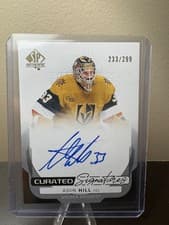 2024-25 SP Authentic Curated Signatures Adin Hill #SPC-AH card