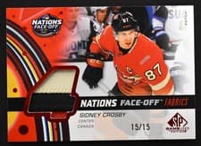 2025-26 SP Game Used 2025 4 Nations Face-Off Fabrics Sidney Crosby #4N-SC card