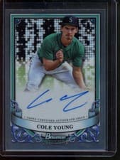 2024 Bowman Sterling Prospect Autographs Cole Young #PA-CY card