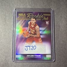 2024-25 Hoops Rookie Ink Jaylon Tyson #RI-TYS card