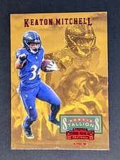 Keaton Mitchell 2023 Panini Contenders Rookie Stallions card