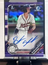 Braden Shewmake 2019 Bowman Draft Chrome Picks Autograph card