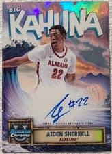 2024-25 Bowman University Chrome The Big Kahuna Autographs Aiden Sherrell #BKA-AS card