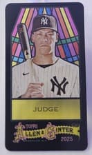 2025 Topps Allen & Ginter Mini Stained Glass Aaron Judge #122 card