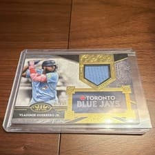 2025 Topps Tier One Top Shelf Relics Vladimir Guerrero Jr. #TSR-VGJ card