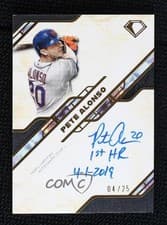 2025 Topps Diamond Icons Iconic Firsts Inscription Autographs Pete Alonso #IFA-PA card