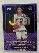 2024-25 Panini Obsidian Atomic Initials Jared McCain #19 card