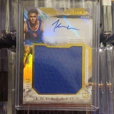 2024-25 Topps Inception Rookie Jumbo Relic Autographs Kevin McCullar Jr. #RJR-KM card