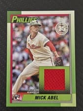 2025 Topps Update 1990 Topps Baseball Relics Mick Abel #90RU-MA card