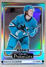 2024-25 O-Pee-Chee Platinum O-Pee-Chee Premier Macklin Celebrini #OP33 card