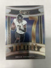 2025 Panini Select Select Numbers Brian Thomas Jr. #9 card