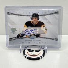 2024-25 Upper Deck Artifacts Autograph Facts Matthew Phillips #AF-MP card