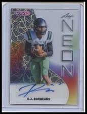 2025 Leaf Vivid Neon Autographs D.J. Bordeaux #NA-DJB card