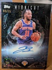 2025-26 Topps Midnight Midnight Sun Signatures Jalen Brunson #MS-JB