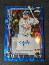 2025 Topps Chrome Update Autographs Jonathan Aranda #AC-JA card
