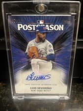 2025 Topps Postseason Performance Autograph Luis Severino #PPA-LS card