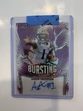 2025 Leaf Vivid Bursting With Talent Autographs Aaron Anderson #TA-AA1 card