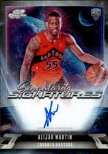 2025-26 Topps Cosmic Chrome Singularity Signatures Alijah Martin #SS-AM card