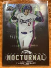 2025 Topps Chrome Black Nocturnal Shohei Ohtani #NOC-1