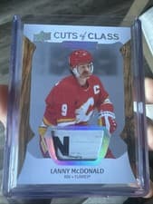 Lanny McDonald 2024-25 Upper Deck Engrained Icons Cuts of Class Relics card