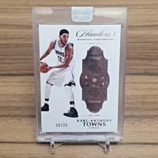 Karl Anthony Towns 2021 Panini Flawless card