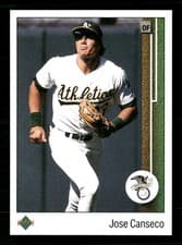 Jose Canseco 1989 Upper Deck card
